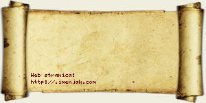 Anđela Pejaković vizit kartica